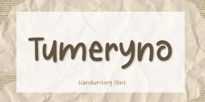 Tumeryno Font Poster 1