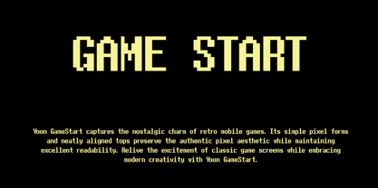 Yoon GameStart Font Poster 6