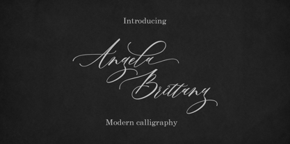 Angela Brittany Font Poster 1