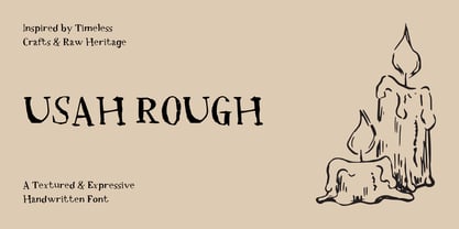 Usah Rough Font Poster 1