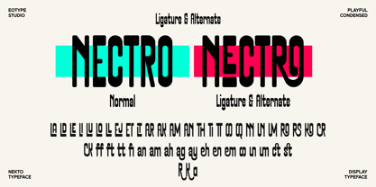 Nekto Font Poster 8