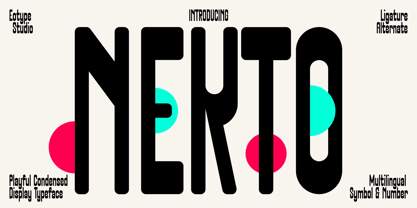 Nekto Font Poster 1