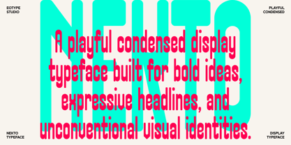Nekto Font Poster 3