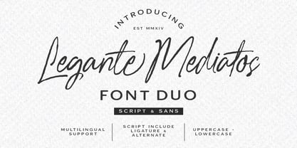 Legante Madiatos Font Poster 1