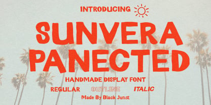 Sunvera Panected Outline Font Poster 1