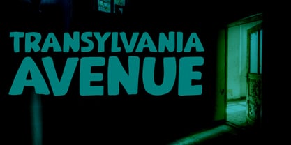 Transylvania Avenue Pro Font Poster 1