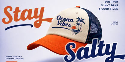 Beach Sunset Font Poster 2