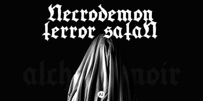 Necrodemon Ancient Font Poster 4