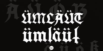Necrodemon Ancient Font Poster 3