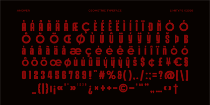 Amover Font Poster 10