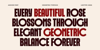 Amover Font Poster 2