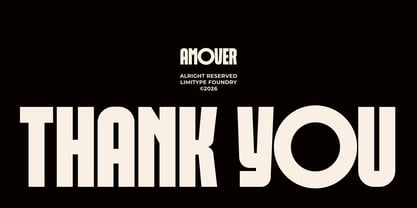 Amover Font Poster 11