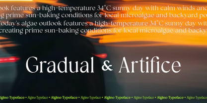 Algino Font Poster 8