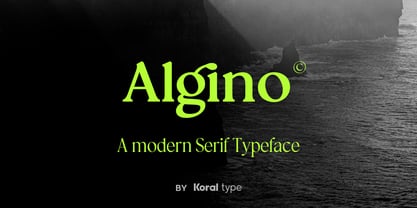 Algino Font Poster 1