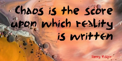 Chaos Manual Pro Font Poster 2