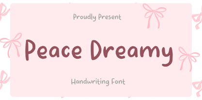 Peace Dreamy Font Poster 1