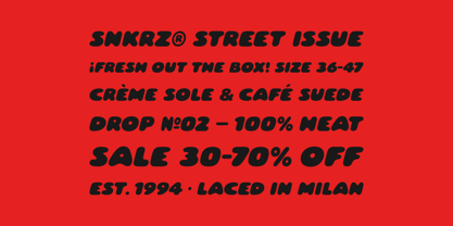 Snkrz Font Poster 5