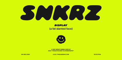 Snkrz Font Poster 1