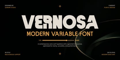Vernosa Variable Font Poster 1