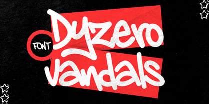 Dyzero Vandals Font Poster 1