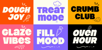 Pastry Bites Font Poster 5