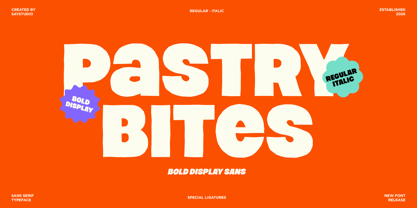 Pastry Bites Font Poster 1