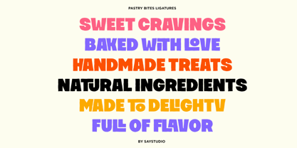 Pastry Bites Font Poster 4