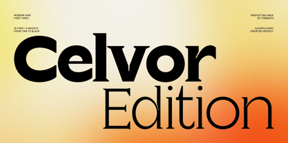 Celvor Edition Font Poster 1