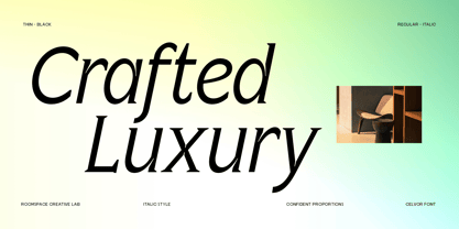 Celvor Edition Font Poster 2