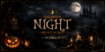 Witch Night Font Poster 2