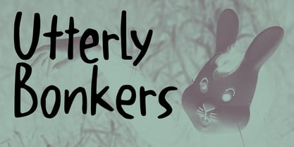 Utterly Bonkers Pro Font Poster 1
