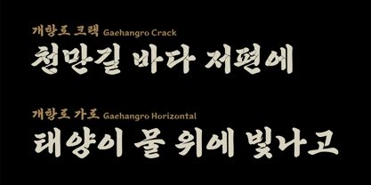 Yoon Gaehangro Font Poster 5