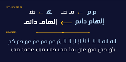 HS Mabsam Font Poster 8