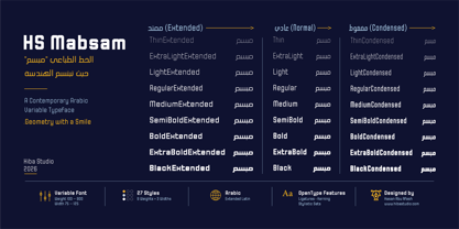 HS Mabsam Font Poster 1