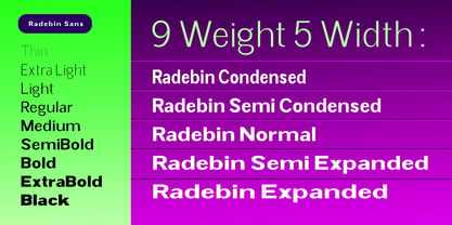 Radebin Font Poster 10
