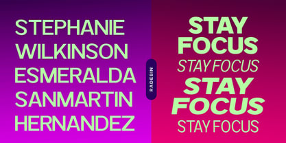 Radebin Font Poster 4