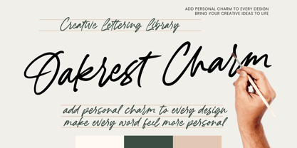 Oakrest Charm Font Poster 1