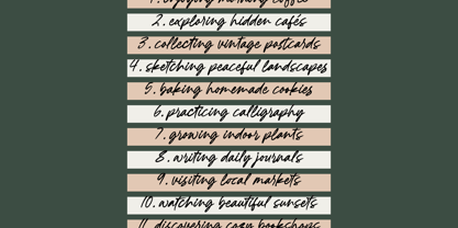 Oakrest Charm Font Poster 6