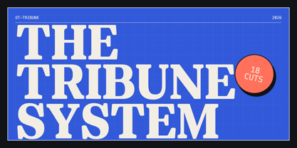 OT Tribune Font Poster 3
