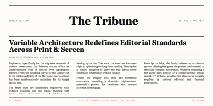 OT Tribune Font Poster 8