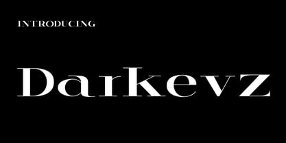 Darkevz Font Poster 1