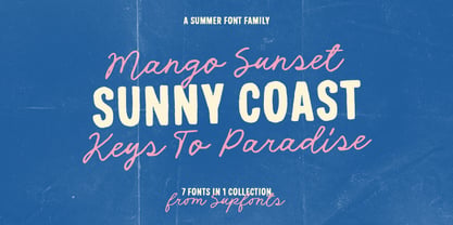 Mango Sunset Font Poster 1