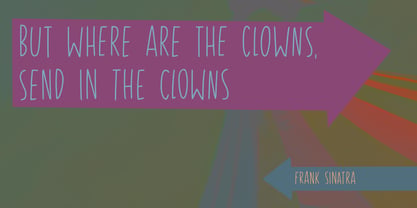 Enter The Clown Pro Font Poster 5