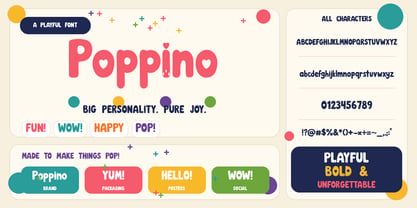 Poppino Font Poster 2