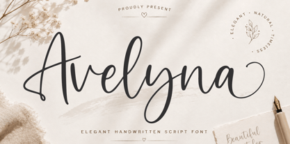 Avelyna Font Poster 1