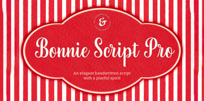 Bonnie Script Pro Font Poster 1