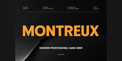 Montreux Font Poster 1
