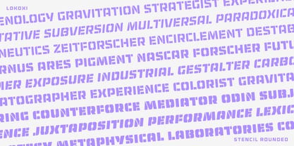 Lokoxi Stencil Pro Font Poster 14