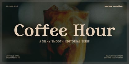 Coffee Hour Font Poster 1