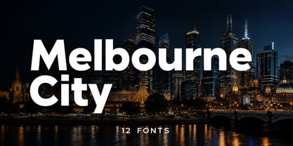 Melbourne City Font Poster 1